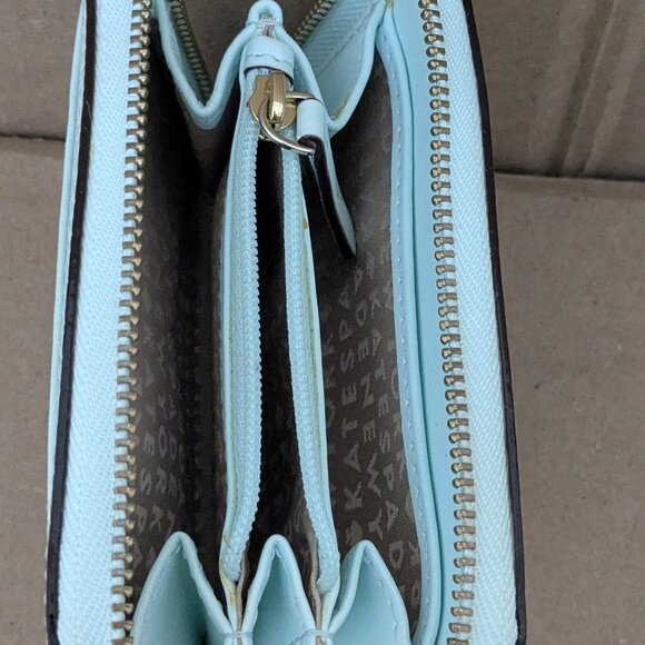 Kate Spade New York Staci Small Zip Around Wallet Light Olive - Picture 6 of 9